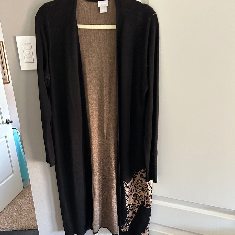 CHICOS LEOPARD SWEATER